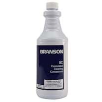 Branson BC-QT Buffing Compound Remover/Caustic Free Cleaner (tripoli, rouge, lime, diamond tripoli, etc), One Quart Bottle; 12/CS