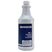 Branson MC-1-QT Metal Caustic Free Alkaline Cleaner (displacing/splitting oils/greases from Al, Cu, brass, & steel), One Quart Bottle; 12/CS
