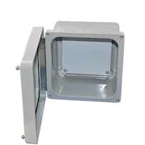 Bud Industries NF 6612 NEMA 4X Fiberglass Box with Screw Cover and Mounting Brackets
