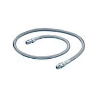 ChemFluor 4TS0303S6-120" Smooth PTFE-lined hose assembly, 1/4" hex male x 1/4" hex male, 10-ft length