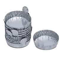 Cole-Parmer Aluminum Crimped-Walled Weighing Dish with Tab, 43 mm dia, 20 mL; 1000/Cs
