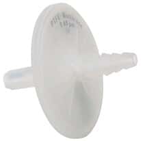 Cole-Parmer PTFE Syringe Filters, Non-Sterile, Barbed-Threaded, 0.45 µm, 50 mm dia; 10/pk
