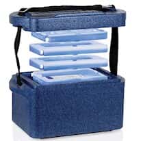 Cole-Parmer Transport Box 5 L with Two 4°C End-Caps and Two 4°C Frames 