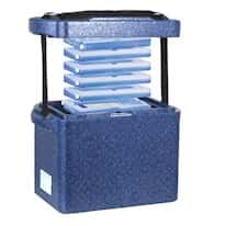 Cole-Parmer Transport Box 10 L with Two 4°C End-Caps and Four 4°C Frames