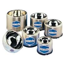 Shallow Form Stainless Steel and Glass Dewar Flask, 0.38 L
