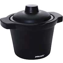 Cole-Parmer Foam Round Ice Bucket with Lid, 4 L, Black