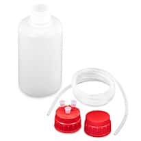 Cole-Parmer M-Vac Jr. Vacuum Bottle, Polypropylene, 2 L with Barbed Fitting Cap