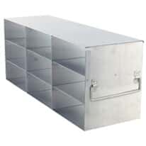 Cole-Parmer Upright Freezer Rack for Standard 2" Boxes, 3 x 3 Array