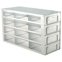 Cole-Parmer Upright Freezer Drawer Rack for Standard 2" Boxes, 3 x 4 Array