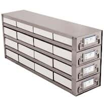 Cole-Parmer Upright Freezer Drawer Rack for Standard 2" Boxes, 4 x 4 Array