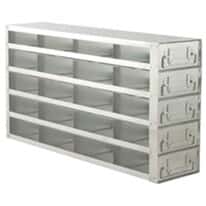 Cole-Parmer Upright Freezer Drawer Rack for Standard 2" Boxes, 4 x 5 Array