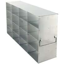 Cole-Parmer Upright Freezer Rack for Standard 3" Boxes, 4 x 4 Array