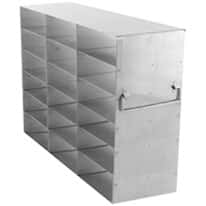 Cole-Parmer Upright Freezer Rack for Standard 2" Boxes, 3 x 6 Array