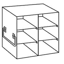 Cole-Parmer Upright Freezer Rack for Standard 2" Boxes, 2 x 3 Array