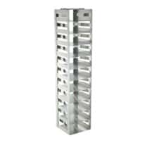 Cole-Parmer Vertical/Chest Freezer Rack with Spring Clips for Standard 2" Boxes, 11 box capacity
