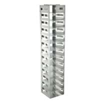 Cole-Parmer Vertical/Chest Freezer Rack with Spring Clips for Standard 2" Boxes, 13 box capacity