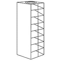 Cole-Parmer Vertical/Chest Freezer Rack for Mini 2" Boxes, 8 box capacity