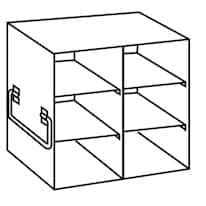 Cole-Parmer Upright Freezer Rack for Standard 3" Boxes, 2 x 3 Array