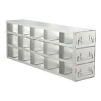 Cole-Parmer Upright Freezer Drawer Rack for Standard 3" Boxes, 5 x 3 Array