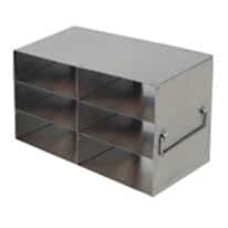 Cole-Parmer Upright Freezer Rack for Large 2" Boxes & 100-Cell Cryoboxes, 2 x 3 Array