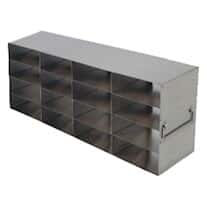 Cole-Parmer Upright Freezer Rack for Large 2" Boxes & 100-Cell Cryoboxes, 4 x 4 Array