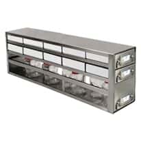 Cole-Parmer Upright Freezer Drawer Rack, 2 Drawers for 10 Boxes & 1 Drawer for Bottles