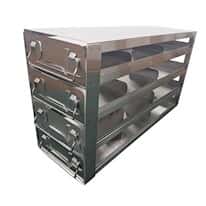 Cole-Parmer Upright Freezer Sliding Tray Eco-Rack for Standard 2" Boxes, 3 x 4 Array