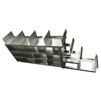 Cole-Parmer Upright Freezer Sliding Tray Eco-Racks for Standard 3" Boxes, 4 x 4 Array