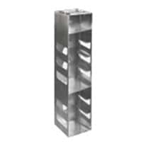 Cole-Parmer Vertical/Chest Aluminum Rack for Standard 3" Boxes, 8 box capacity