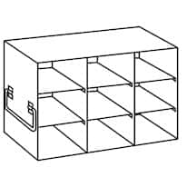 Cole-Parmer Upright Freezer Rack for Standard 3.75" High Boxes, 3 x 3 Array