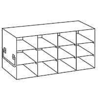 Cole-Parmer Upright Freezer Rack for Standard 3.75" High Boxes, 4 x 3 Array
