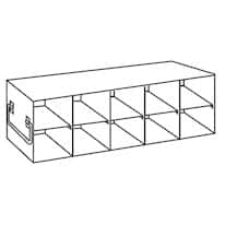 Cole-Parmer Upright Freezer Rack for Standard 3.75" High Boxes, 5 x 2 Array