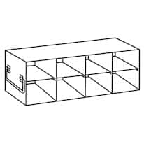 Cole-Parmer Upright Freezer Rack for Large 3.75" High Boxes, 4 x 2 Array