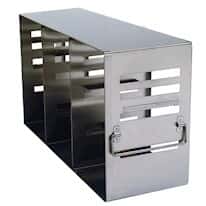 Cole-Parmer Adjustable Upright Freezer Rack for Standard 2" & 3" Boxes; holds (12) 2", (6) 3", or (6) 2"+(3) 3" boxes