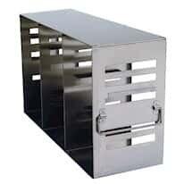 Cole-Parmer Adjustable Upright Freezer Rack for Standard 2" & 3" Boxes; holds (15) 2", (6) 3", or (9) 2"+(3) 3" boxes