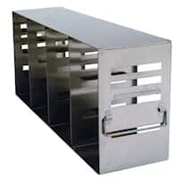 Cole-Parmer Adjustable Upright Freezer Rack for Standard 2" & 3" Boxes; holds (16) 2", (8) 3", or (8) 2"+(4) 3" boxes