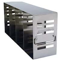 Cole-Parmer Adjustable Upright Freezer Rack for Standard 2" & 3" Boxes; holds (20) 2", (8) 3", or (12) 2"+(4) 3" boxes