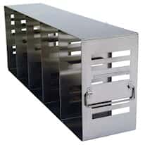 Cole-Parmer Adjustable Upright Freezer Rack for Standard 2" & 3" Boxes; holds (25) 2", (10) 3", or (15) 2"+(5) 3" boxes