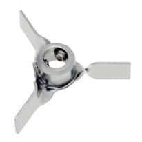 Cole-Parmer 316 Stainless Steel Turbine Impeller, 2" dia x 5/16" bore dia