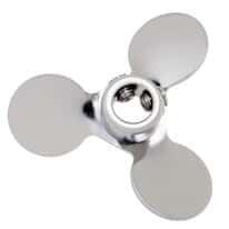 Cole-Parmer 316 Stainless Steel three-blade impeller, 2" dia x 5/16" bore dia