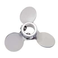 Cole-Parmer 316 Stainless Steel three-blade impeller, 2" dia x 3/8" bore dia