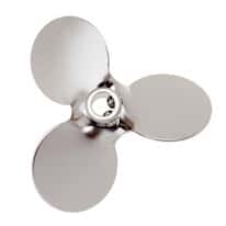 Cole-Parmer 316 Stainless Steel three-blade impeller, 3" dia x 5/16" bore dia