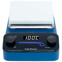 Cole-Parmer SHP-300-BC-120 Digital Stirring Hot Plate, 6" X 6", Ceramic, Blue; 120 VAC