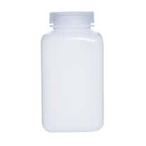 Cole-Parmer Square Wide-Mouth Plastic Bottle, HDPE, 1000mL; 6/PK