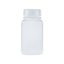 Cole-Parmer Square Wide-Mouth Plastic Bottle, PPCO, 175mL; 12/PK