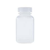 Cole-Parmer Square Wide-Mouth Plastic Bottle, PPCO, 250mL; 12/PK