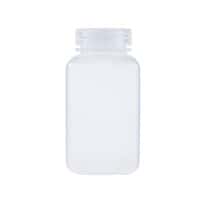 Cole-Parmer Square Wide-Mouth Plastic Bottle, PPCO, 500mL; 12/PK