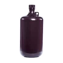 Cole-Parmer Amber Narrow-Mouth Plastic Bottle, PP, 4000mL