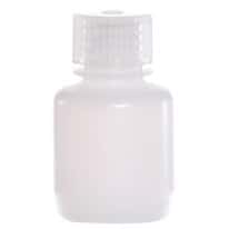 Cole-Parmer Economy Narrow-Mouth Plastic Bottle, HDPE, 30mL (1oz); 12/PK