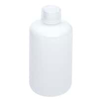 Cole-Parmer Economy Narrow-Mouth Plastic Bottle, HDPE, 250mL (8oz); 12/PK